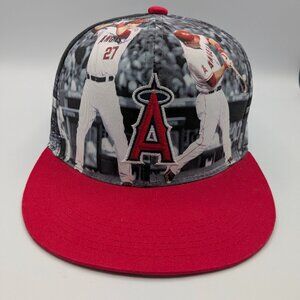 Los Angeles Angels Baseball Hat, Mike Trout Graphic, MLB, State Farm, Sixth Man